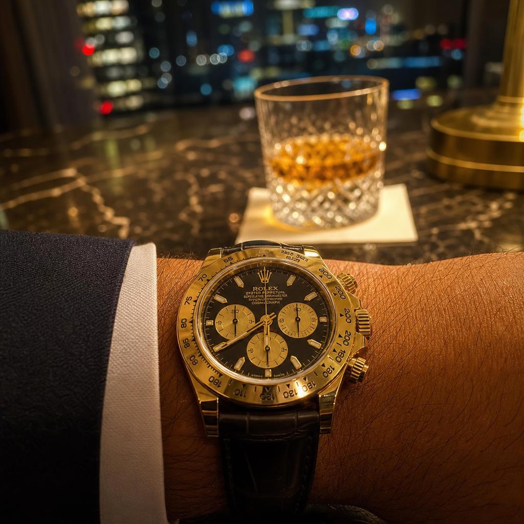 Rolex au poignet